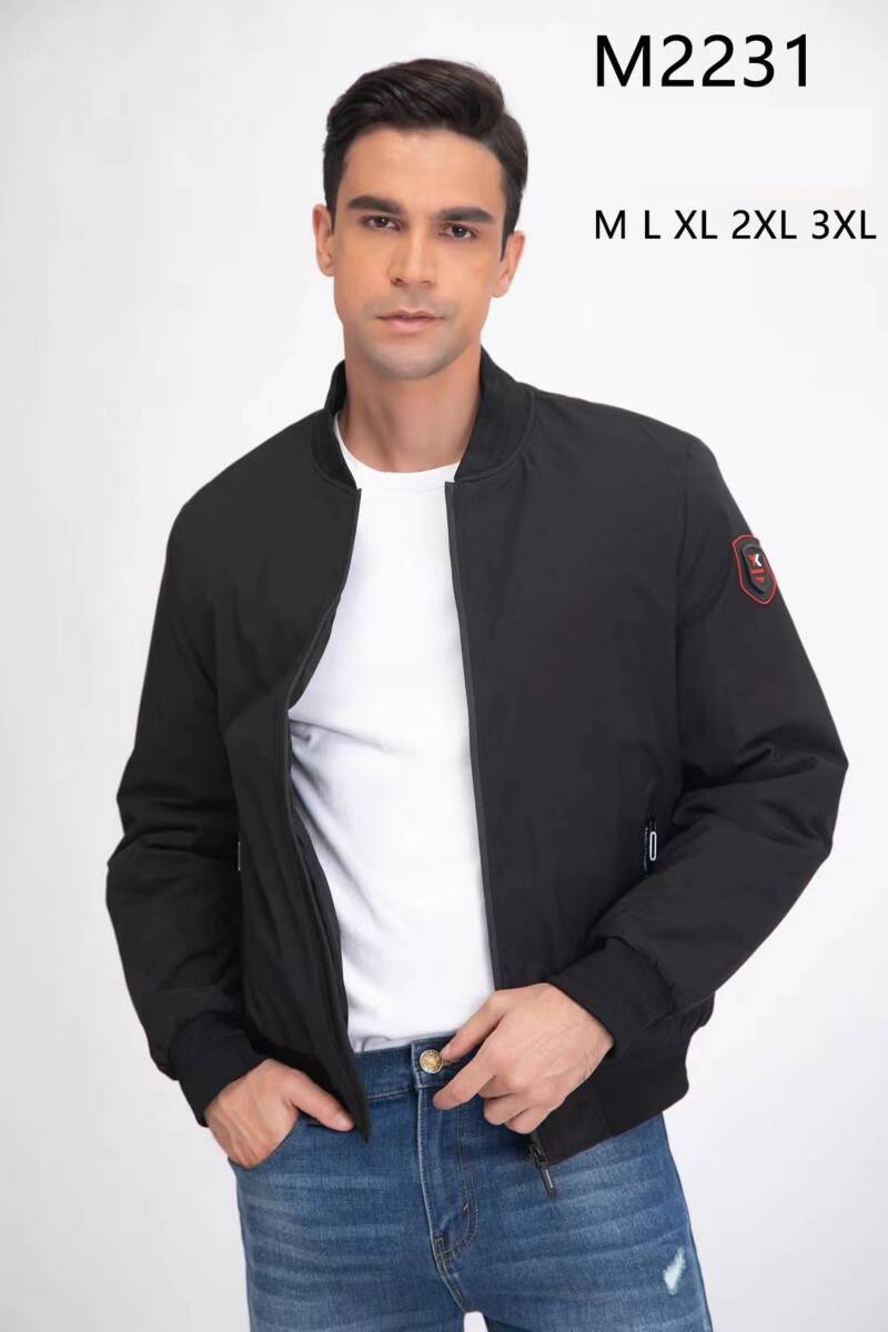 Kurtka męska cienka Roz M-3XL, 1 Kolor Paczka 5 szt
